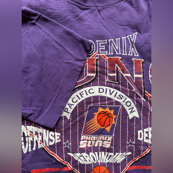 Vintage Phoenix Suns Shirt 90s XL Single Stitch CHALK LINE - Picture 8 of 8